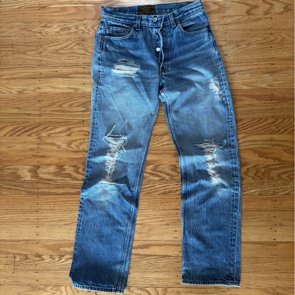 Vintage 501 Levi’s Straight Leg Ripped - Picture 6 of 6
